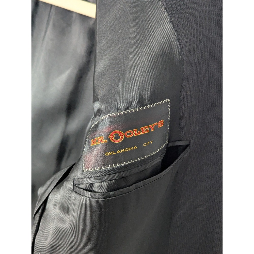 Canali proposta Mens 54R Wool Blazer Sport Jacket 2 Button Black - Picture 9 of 10